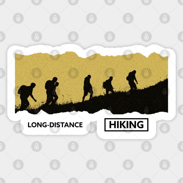 Long - Distance Hiking Sticker by BearsAreToys Official Merch